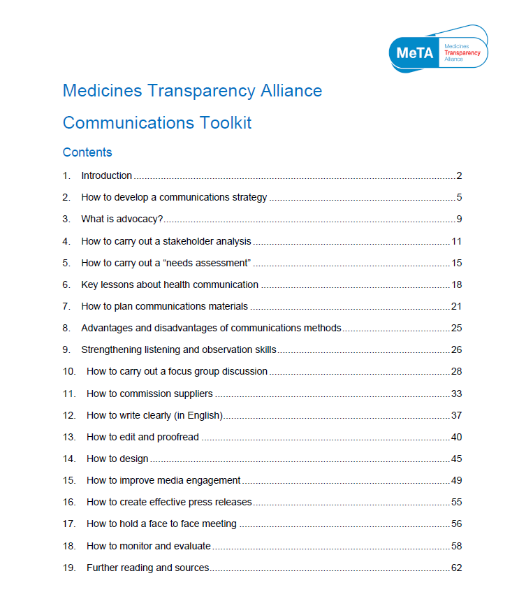 Read more about the article COMMUNICATIONS TOOLKIT