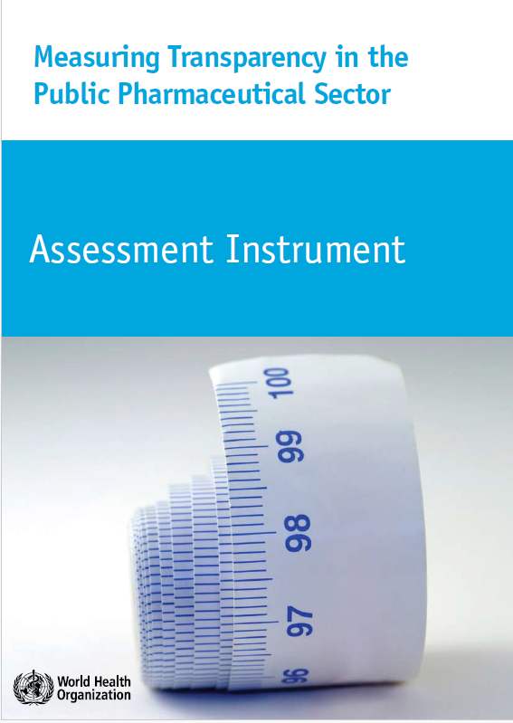 Read more about the article MEASURING TRANSPARENCY IN THE PUBLIC PHARMACEUTICAL SECTOR: ASSESSMENT INSTRUMENT