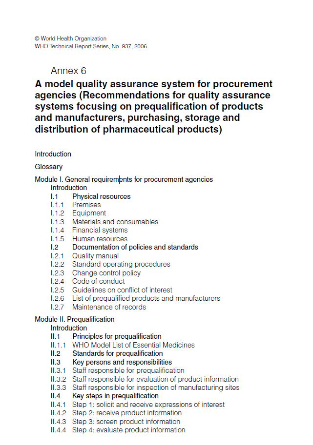 Read more about the article A MODEL QUALITY ASSURANCE SYSTEM FOR PROCUREMENT AGENCIES