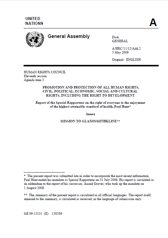 Read more about the article PROMOTION AND PROTECTION OF ALL HUMAN RIGHTS, CIVIL, POLITICAL, ECONOMIC, SOCIAL AND CULTURAL RIGHTS, INCLUDING THE RIGHT TO DEVELOPMENT