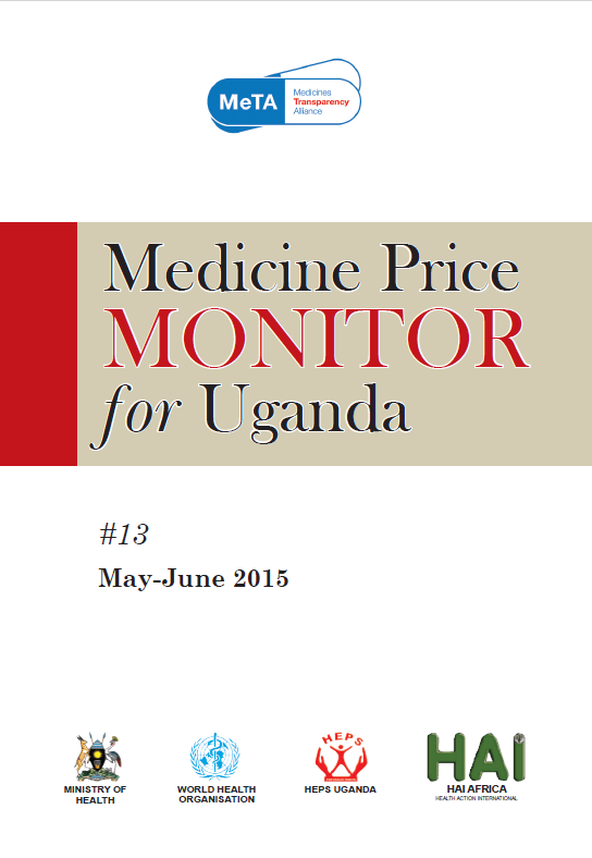 Read more about the article MEDICINE PRICE MONITOR FOR UGANDA 2015